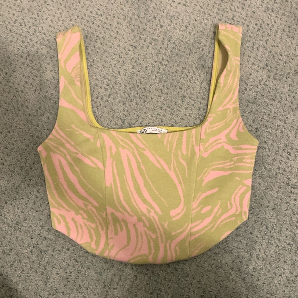 zara zebra print top